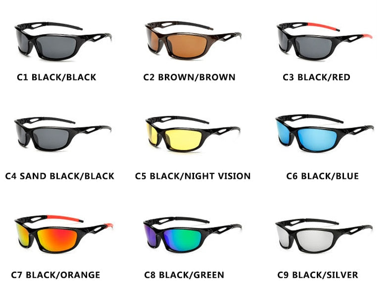 New Polarized Sunglasses Men Brand Designer Square Sports Sun